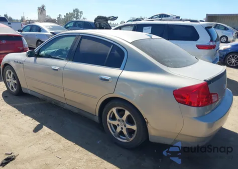 2003 Infiniti G35 Base W/6 Speed Manual z USA, uszkodzony, nr VIN JNKCV51E33M018963